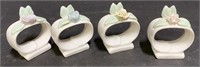 Ardalt Porcelain Floral Napkin Rings