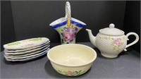 Assortment of Floral Ceramics