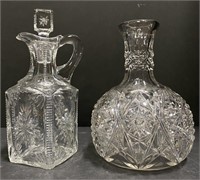 Ornate Glass Pitcher Vases