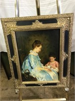 Black & Gold Ornate Frame Mother/Daughter on Board
