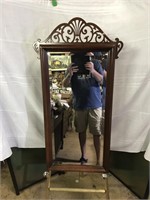 Cherry Beveled Hall Mirror