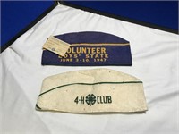 2 Vintage Caps: 1 4H Club & 1 is Vol Boys State 47