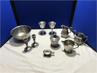 Large Selection of Pewter