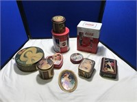 Large verity reproduction of Coca Cola tins