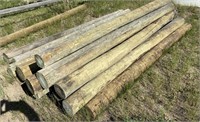 Approx 21 - 5"-6" 8' Blunt Unused Fence Posts