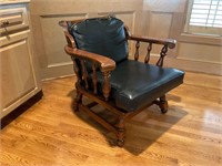 Wooden Leather Chair