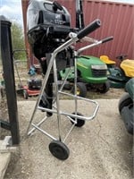 Boat motor stand