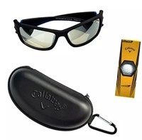 Callaway CA305 Black Plastic Sunglasses