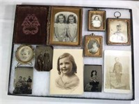 Early Tin Type Photos and Holders