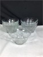 Delicate Dessert Bowls- Early Cut Crystal