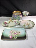 Hand Painted Limoges and other stoneware