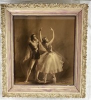 Vintage Charlot Print - Ballerina Dancers