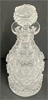 11" Vintage Cut Glass Decanter