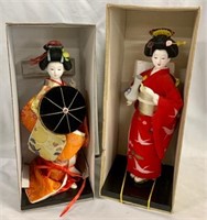 2 Asian Geisha Dolls