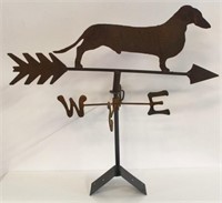Dachshund dog rusty weathervane