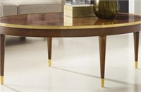 Modern History oval cocktail table