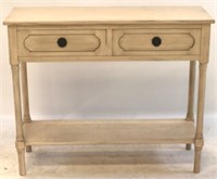Double drawer console table