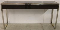 Modern History stainless & brass console