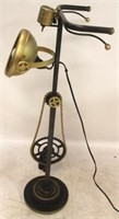 Steam punk bike motif lamp