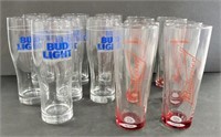 Collector Budweiser Pilsner Glasses