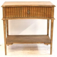 B G Industries inverted bow one drawer console