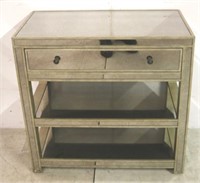 Butler mirrored one drawer stand