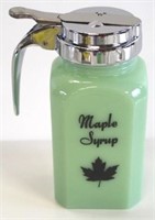 Jadeite Maple Syrup dispenser