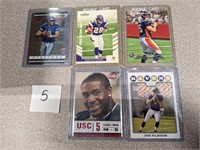 SELECTION OF 5 SPORTS CARDS