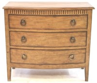 Theodore Bow front 3 drawer chest by BG Industries
