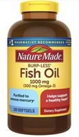 New Nature Made Fish Oil Burp-Less 1000 mg, 320