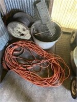 Partial spool of wire and miscellaneous