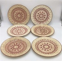 Set of 6 1920s Royal Adams Ivory Titan Ware Plates