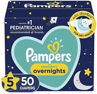 Diapers Size 5 - Pampers Swaddlers Overnights