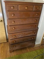 MAPLE CHEST OF DRAWERS 56TX35WX18D