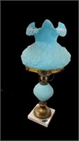 Beautiful Satin Blue Lamp