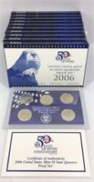 10 - 2006 US Mint 50 State Quarters Proof Sets