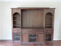 HGTV Home Solid Wood Entertainment Center