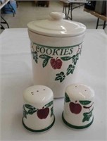 Cookie jar and S&P shakers