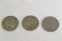 3 buffalo coins 1930, 1934 & unknown