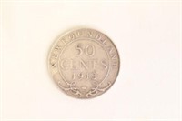 1918 NFLD 50 cent coin