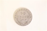 1919 NFLD 50 cent coin
