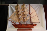 Gorchfock model ship 30" long x 26" h