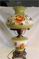 Antique Gone with the Wind lamp 27" h x 14" wide
