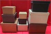 41 - LOT OF 9 NICE STORAGE BOXES