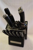 13 pc Lagostina knife set  with block