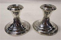 Sterling silver candle holders Frank M Whiting