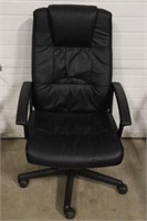100 % leather office chair 24.5" W