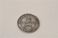 1907 NFLD 50 cent piece