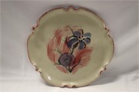Monique Duclos pottery round tray 11" dia