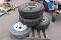 (3) Truck Tires & Trailer Tire